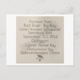 Tarjeta postal de palabras de Big Bay Madeline Isl