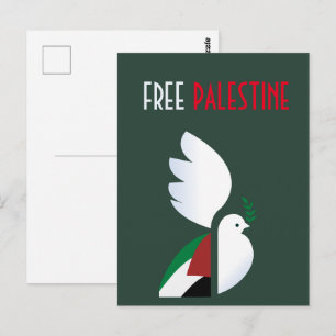 Tarjeta postal de Palestina Libre - Conciencia sob
