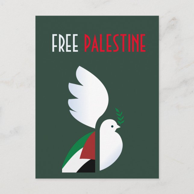 Tarjeta postal de Palestina Libre - Conciencia sob (Anverso)