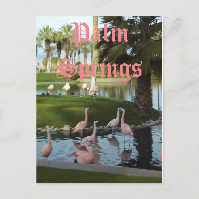 Tarjeta postal de Palm Springs California (Anverso)