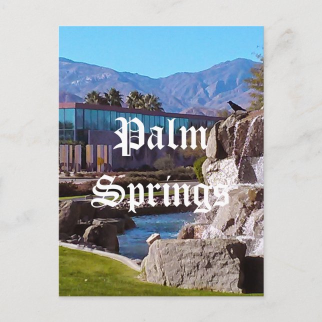 Tarjeta postal de Palm Springs California (Anverso)