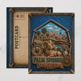 Tarjeta postal de Palm Springs California Vintage