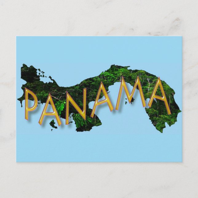 Tarjeta postal de Panamá (Anverso)
