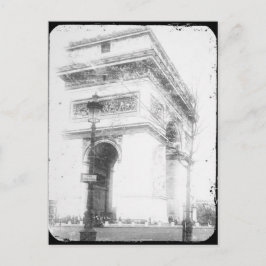 Tarjeta postal de París, Arco de Triunfo, B&W
