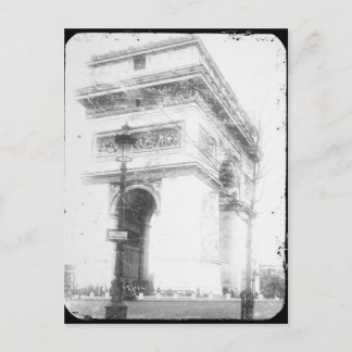 Tarjeta postal de París, Arco de Triunfo, B&W