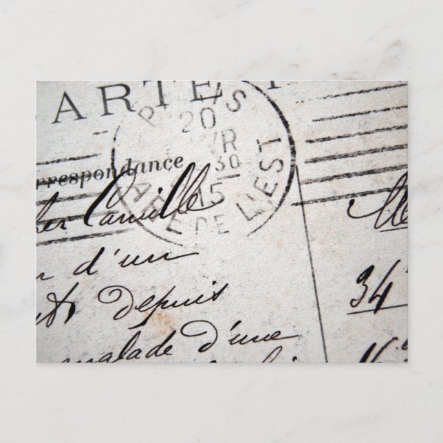 Tarjeta postal de París, Cher Camille... (Anverso)