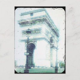 Tarjeta postal de París de estilo vintage, Arc de