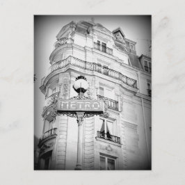 Tarjeta postal de París de estilo vintage, Rótulo