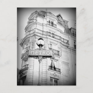Tarjeta postal de París de estilo vintage, Rótulo 