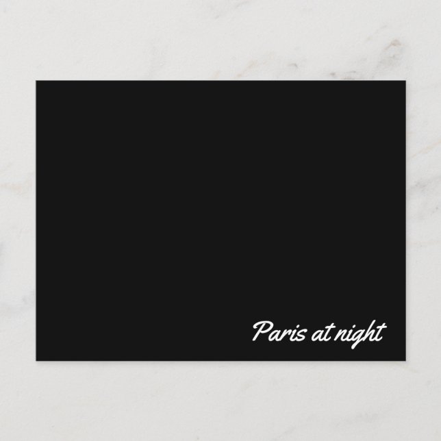 Tarjeta postal de París de noche (Anverso)