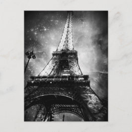 Tarjeta postal de París en blanco y negro, la Torr