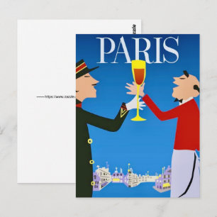 Tarjeta postal de París Francia