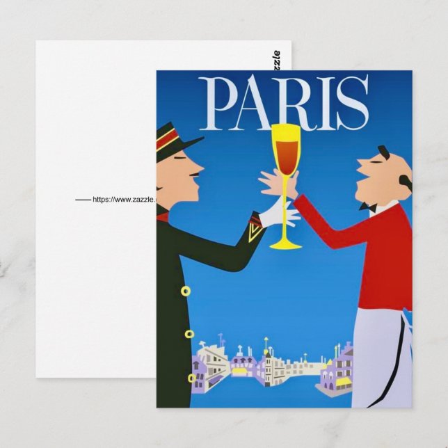 Tarjeta postal de París Francia (Anverso / Reverso)