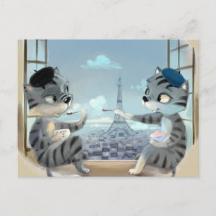 Tarjeta postal de París por día