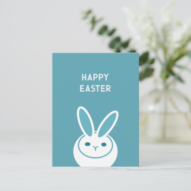 Tarjeta postal de Pascua feliz (Anverso de pie)