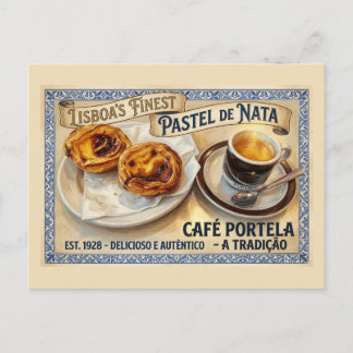 Tarjeta postal de Pastel de Nata