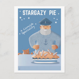 Tarjeta postal de pastel Stargazy