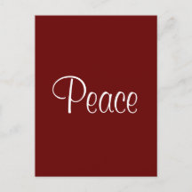 Tarjeta postal de paz