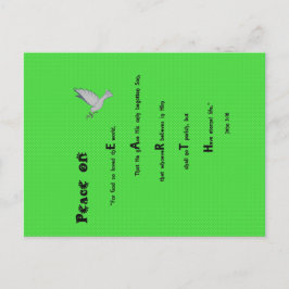 Tarjeta postal de Paz en la Tierra para Navidades