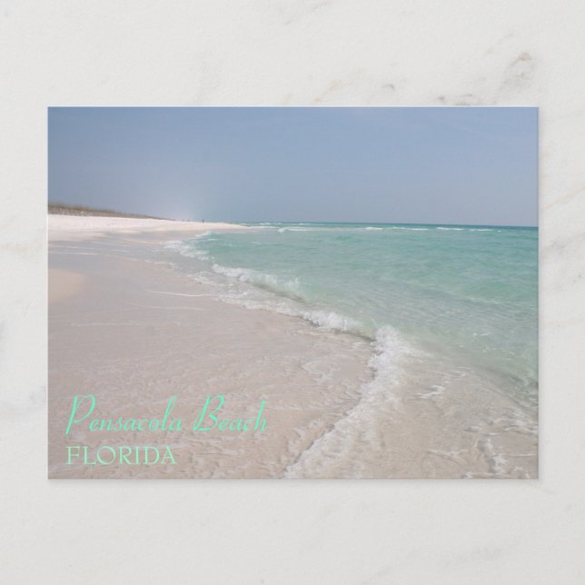 Tarjeta postal de Pensacola Beach, Florida (Anverso)