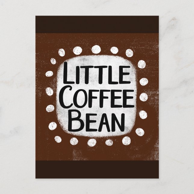 Tarjeta postal de pequeña semilla de café (Anverso)
