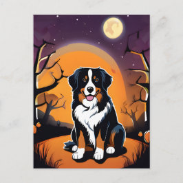 Tarjeta postal de perro de montaña bernés de Hallo