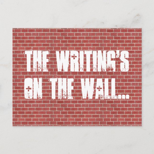 Tarjeta postal de Personalizable de pared de ladri (Anverso)