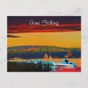 Tarjeta postal de pesca