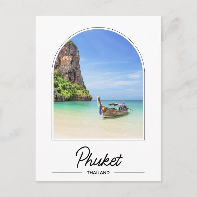 Tarjeta Postal de Phuket Tailandia (Anverso)
