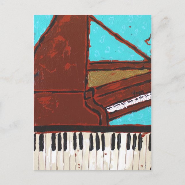 Tarjeta postal de piano (Anverso)