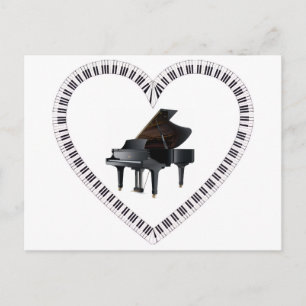 Tarjeta postal de piano