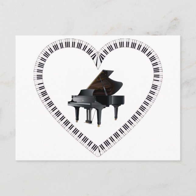 Tarjeta postal de piano (Anverso)