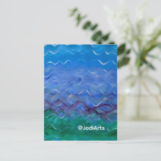 Tarjeta postal de pintura al agua
