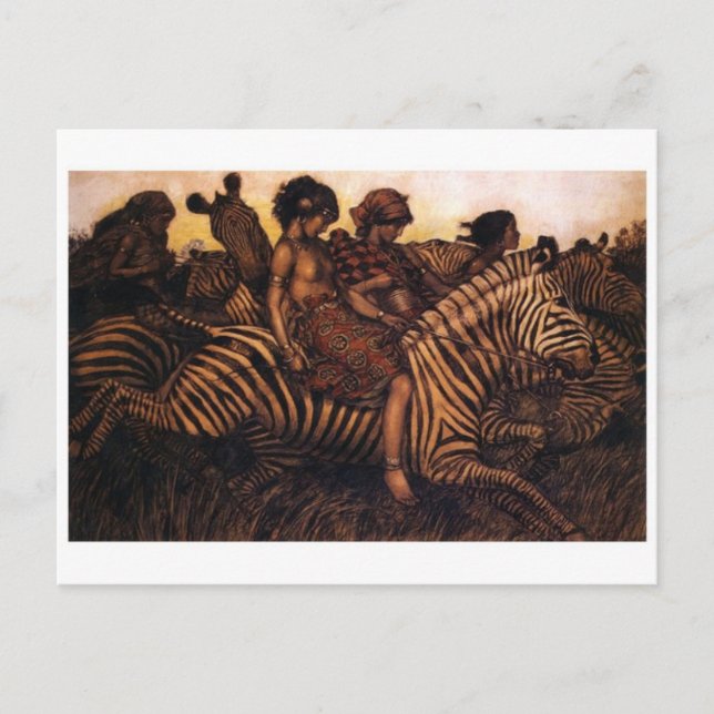 Tarjeta postal de pintura clásica (Anverso)