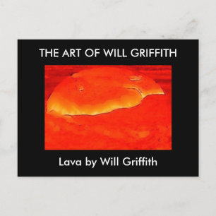 TARJETA POSTAL DE PINTURA DE LAVA