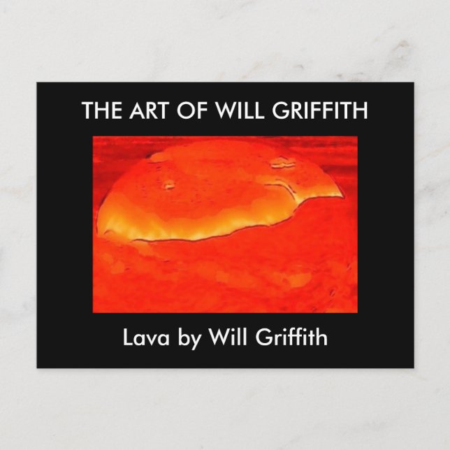 TARJETA POSTAL DE PINTURA DE LAVA (Anverso)