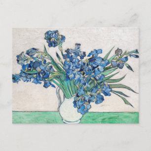 Tarjeta postal de pintura de Vincent van Gogh Iris