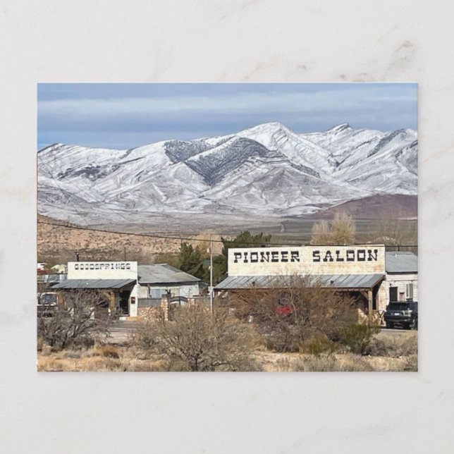 Tarjeta postal de Pioneer Saloon (Anverso)