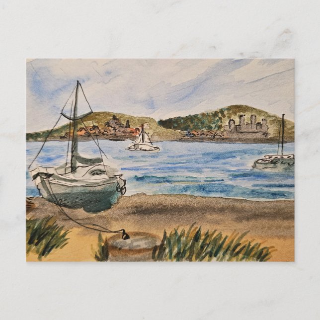 Tarjeta postal de playa (Anverso)