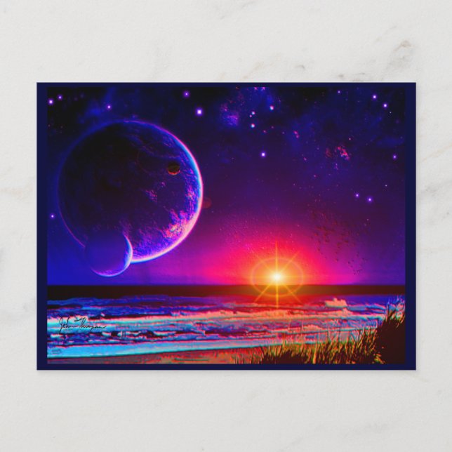 Tarjeta postal de playa de Tranquilidad (Anverso)