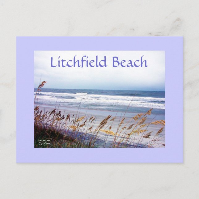 TARJETA POSTAL DE PLAYA, Playa Litchfield (Anverso)