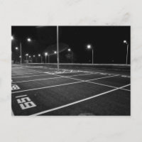Tarjeta postal de plazas de aparcamiento nocturno