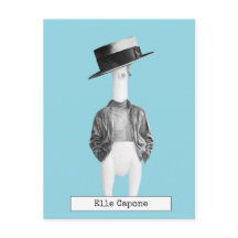 Tarjeta Postal de Pollo de Goma Genial