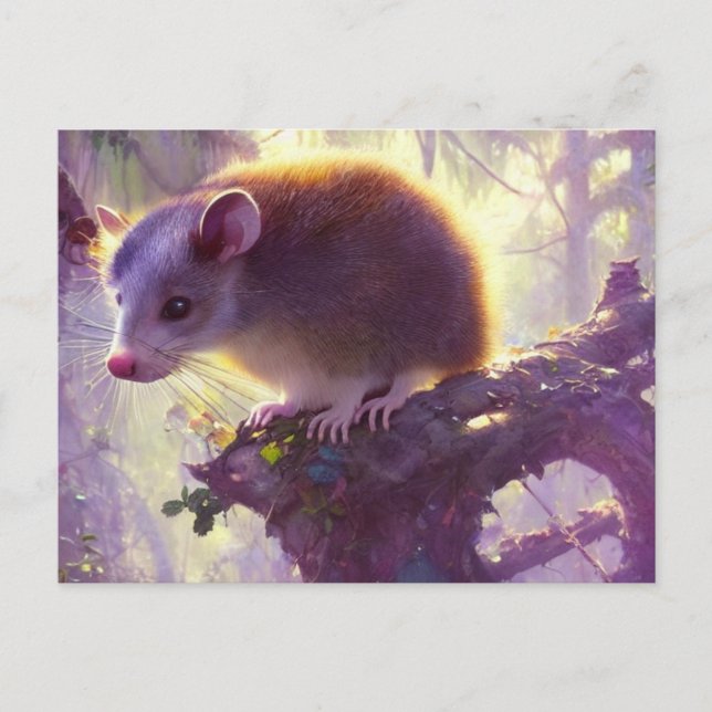 Tarjeta postal de possum lindo (Anverso)