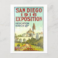 Tarjeta postal de Poster de la exposición de San D