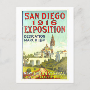 Tarjeta postal de Poster de la exposición de San D