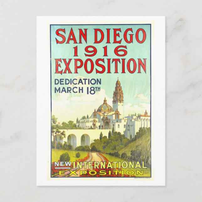 Tarjeta postal de Poster de la exposición de San D (Anverso)