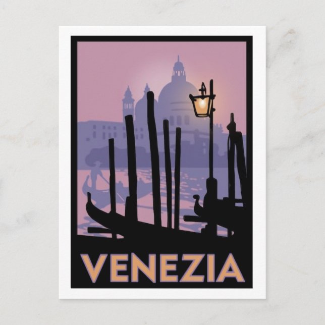 Tarjeta postal de Poster de Venecia (Anverso)