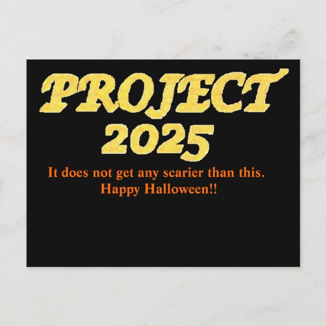Tarjeta postal de Project 2025 (Anverso)