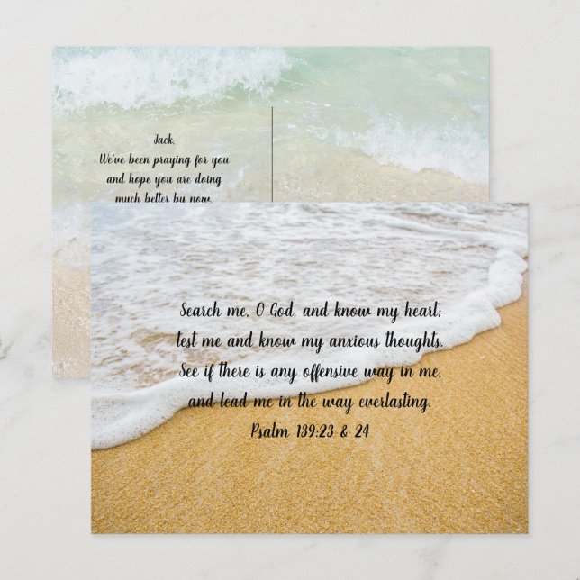 Tarjeta postal de promoción de las escrituras de m (Anverso / Reverso)